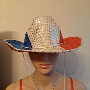 Red, White & blue hat